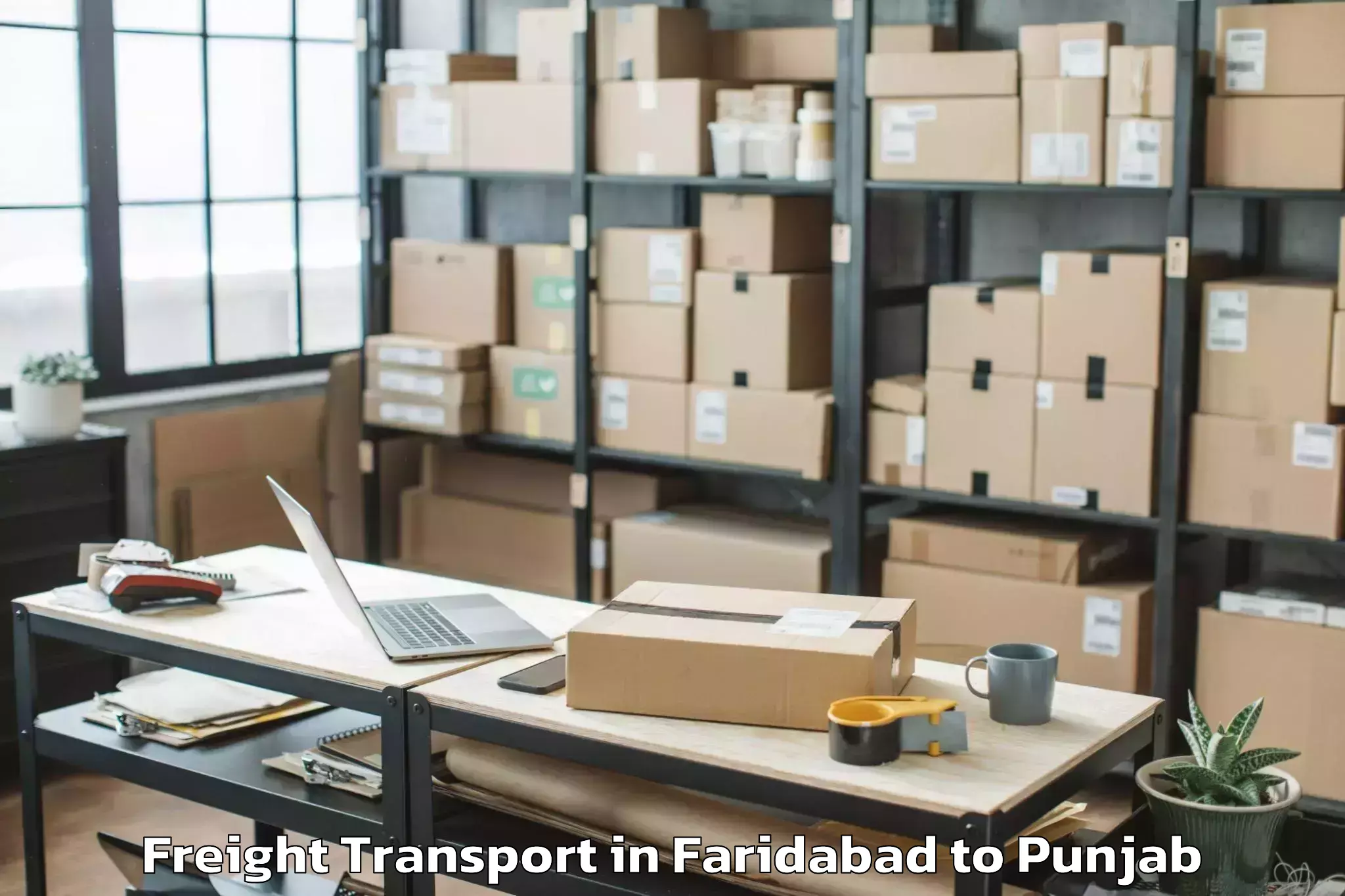 Efficient Faridabad to Moonak Freight Transport